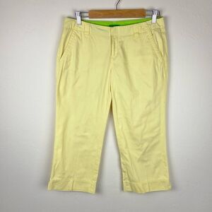 Lilly Pulitzer Palm Beach Fit Crop Straight-Leg Pant - Yellow